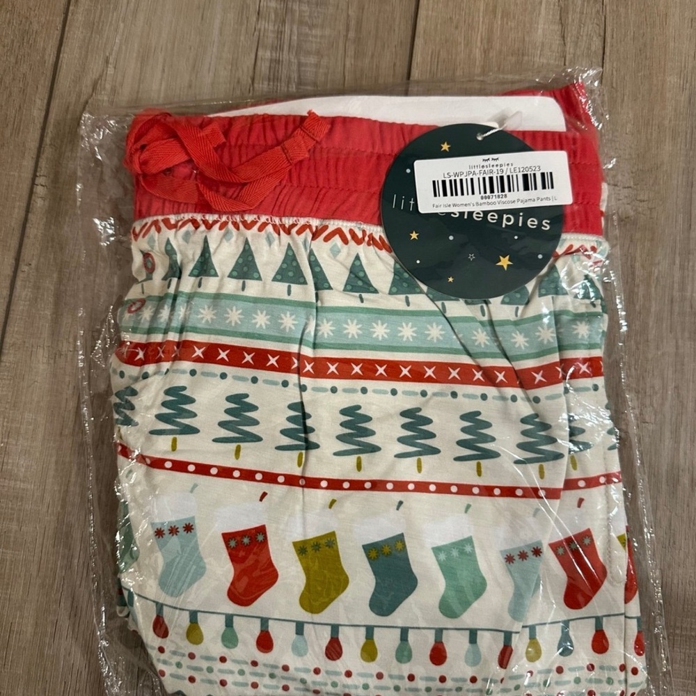 NWT little sleepies women’s large fair isle